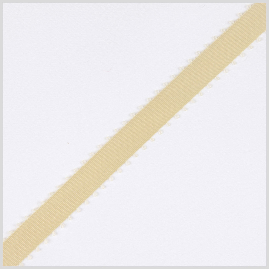 3/16 Cream Double Face Feather Edge Satin Ribbon | Mood Fabrics