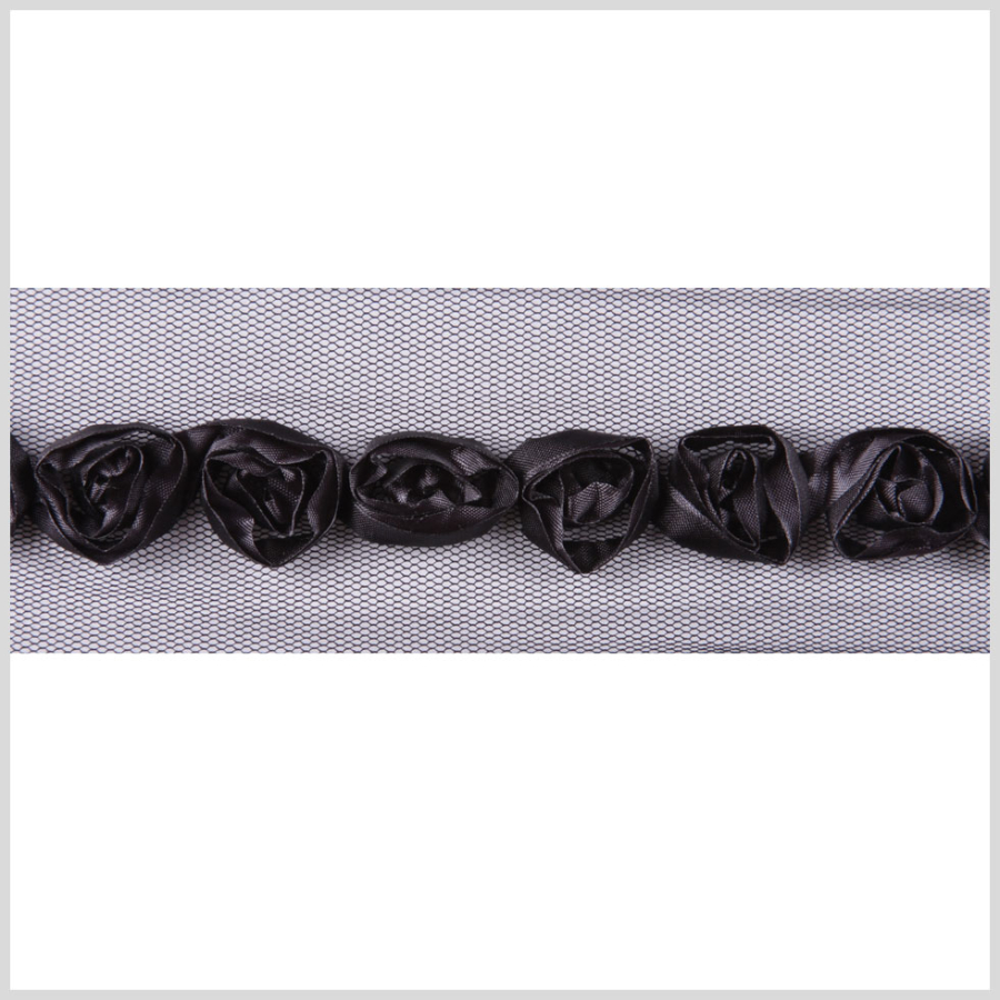 3/4 Black Floral Lace | Mood Fabrics