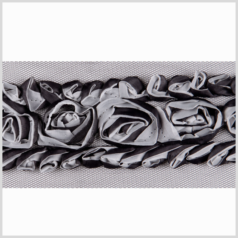 2.5 Black Floral Lace | Mood Fabrics