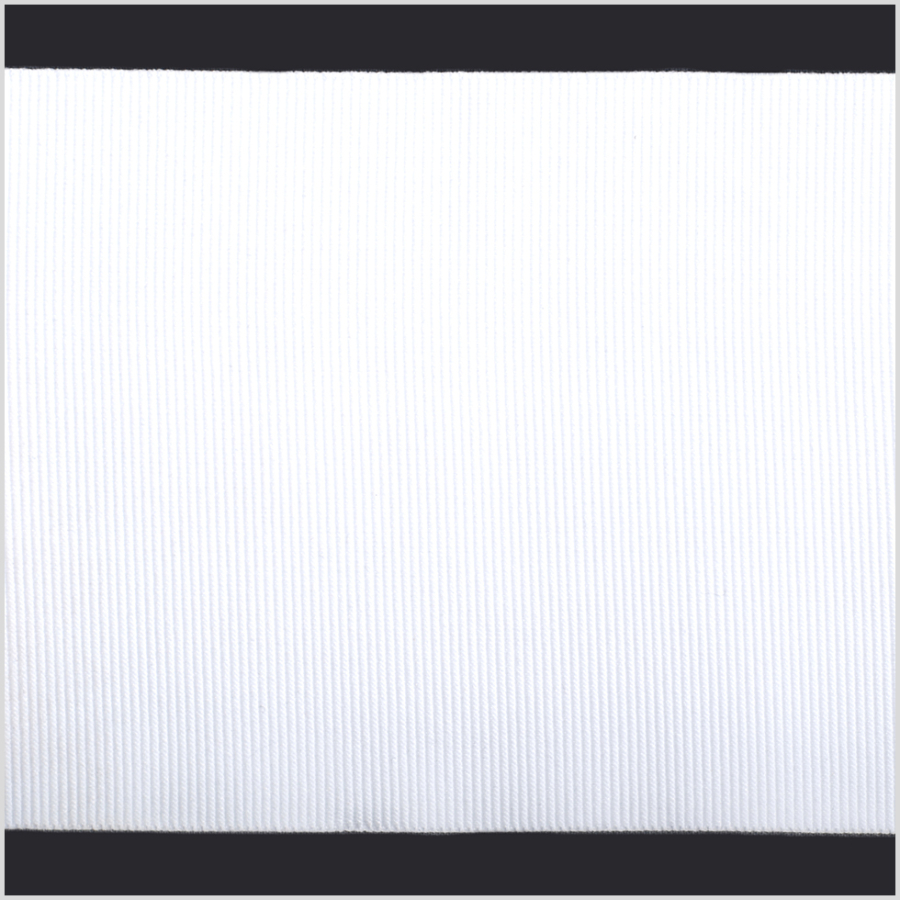 White Stretch Grosgrain - 4 | Mood Fabrics