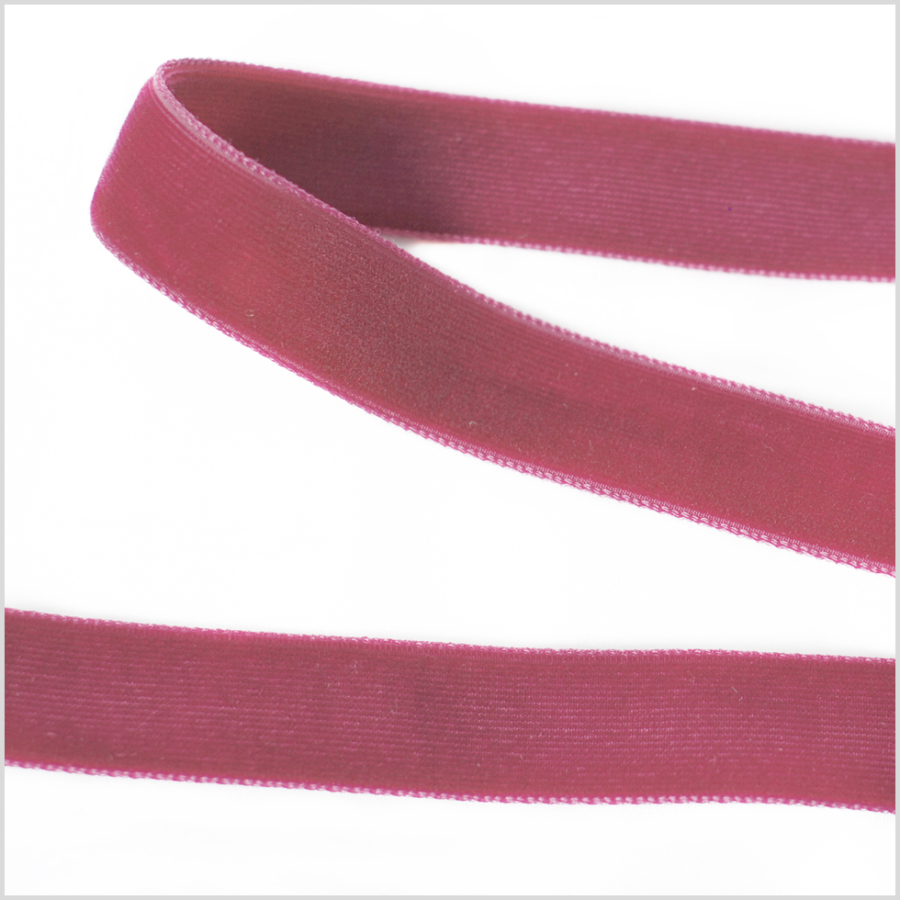 Dusty Rose Double Face Velvet Ribbon - 5/8 | Mood Fabrics