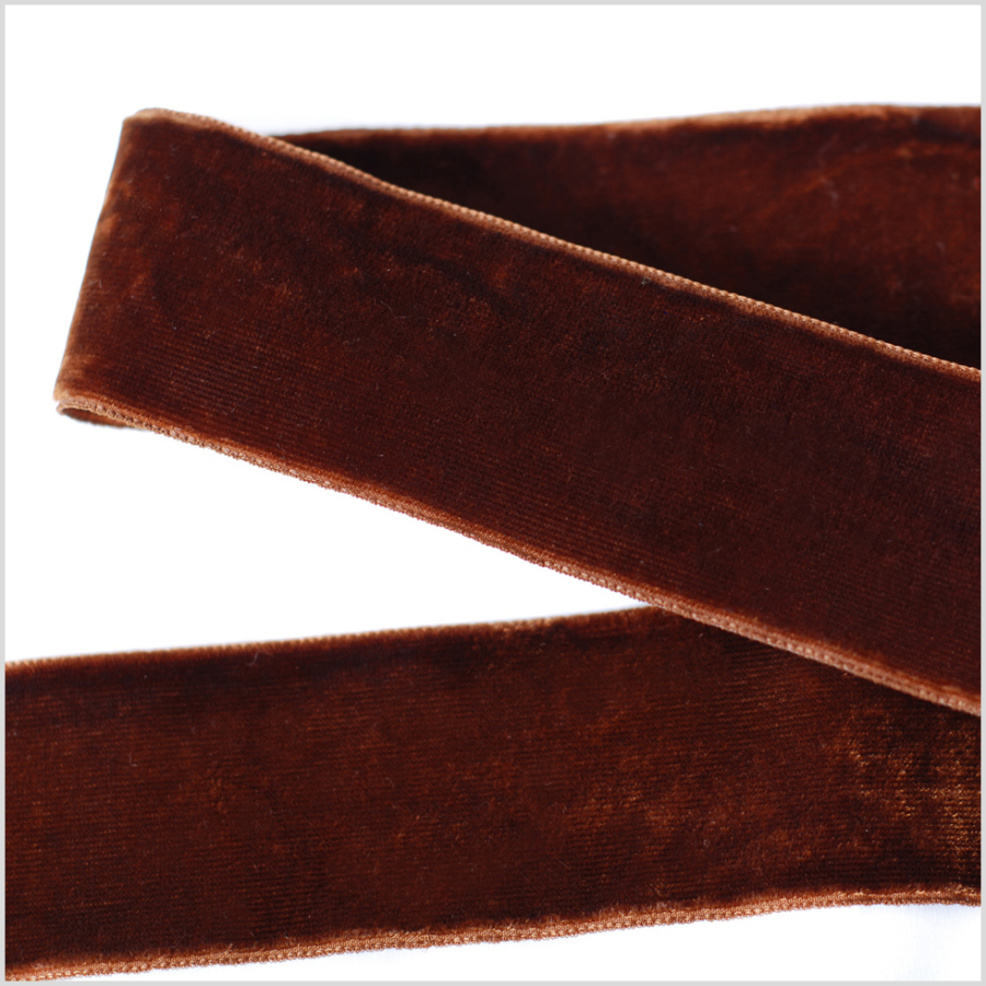 Brown Double Face Velvet Ribbon - 1.5 | Mood Fabrics