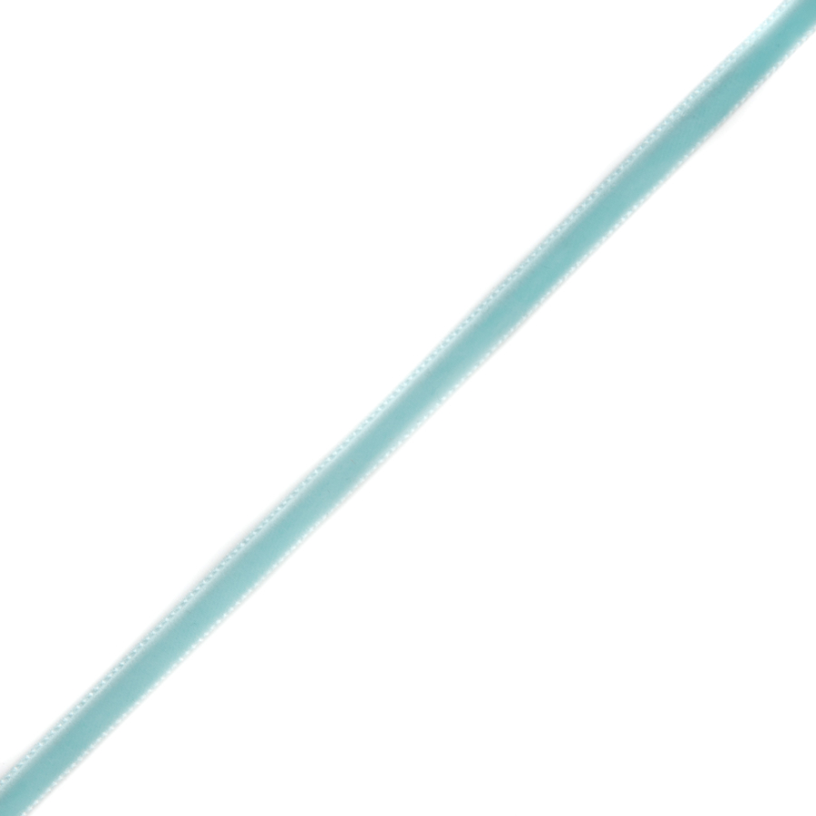 Teal Single Face Velvet Ribbon - 0.125 | Mood Fabrics