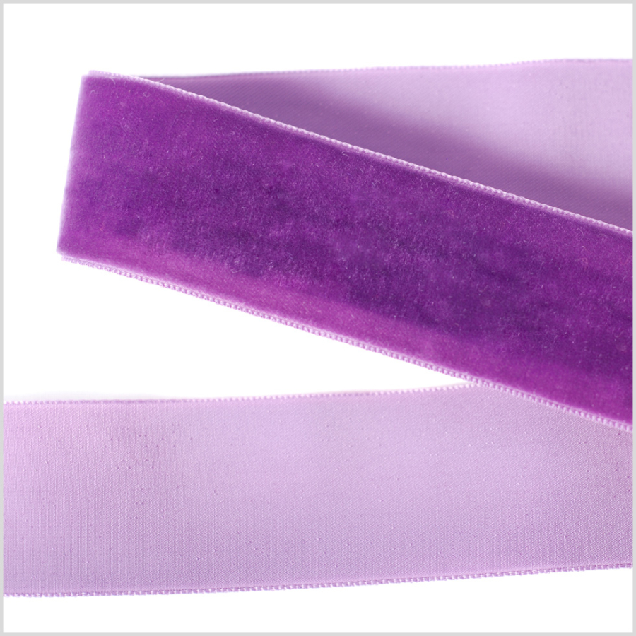Dark Grape Single Face Velvet Ribbon - 1.5 | Mood Fabrics
