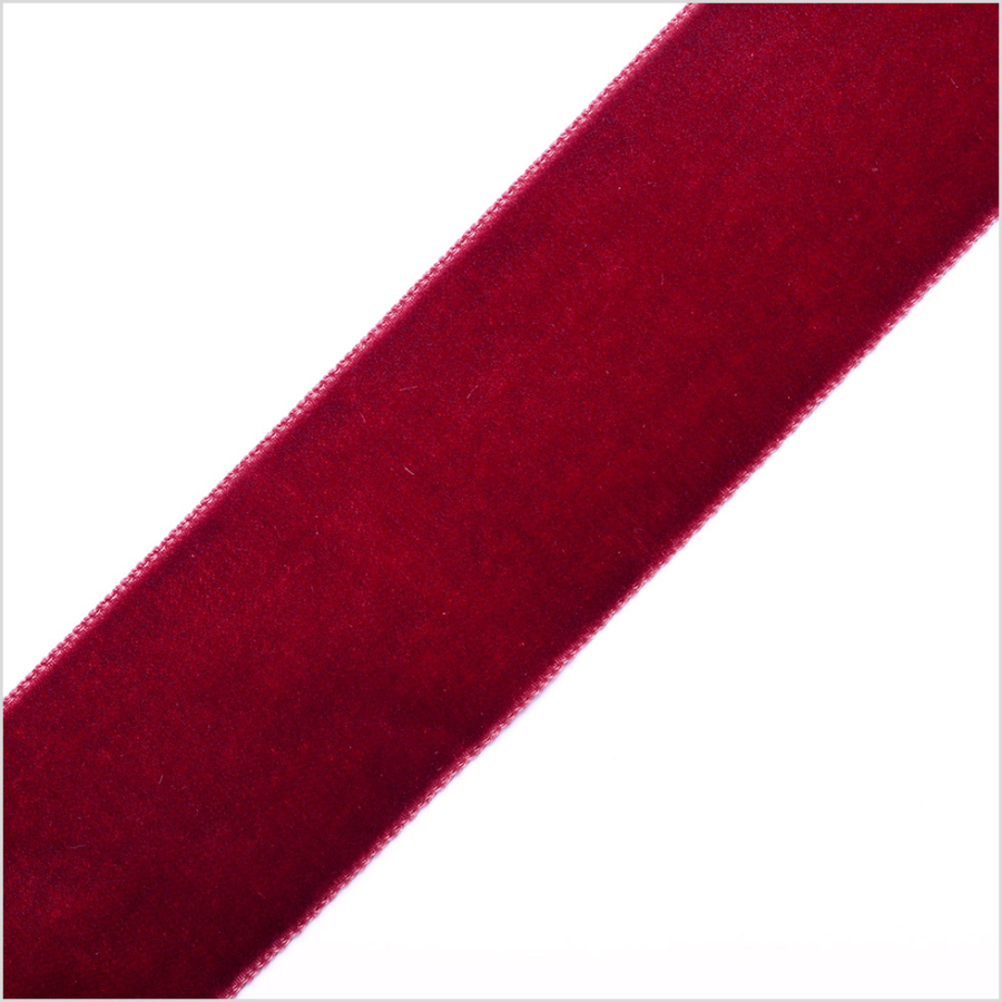 Dark Rust Satin Face Velvet Ribbon - 1.5 | Mood Fabrics