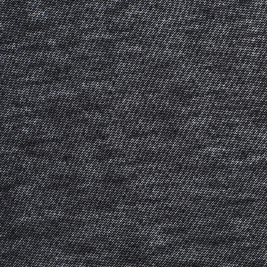 Heathered Black Cotton-Rayon Jersey | Mood Fabrics