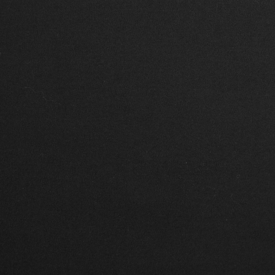 Italian Black Solid Cotton Twill | Mood Fabrics