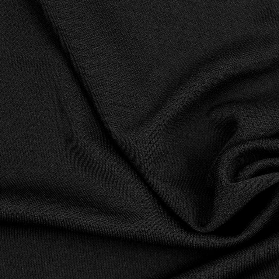 Black Solid Poly Knit | Mood Fabrics