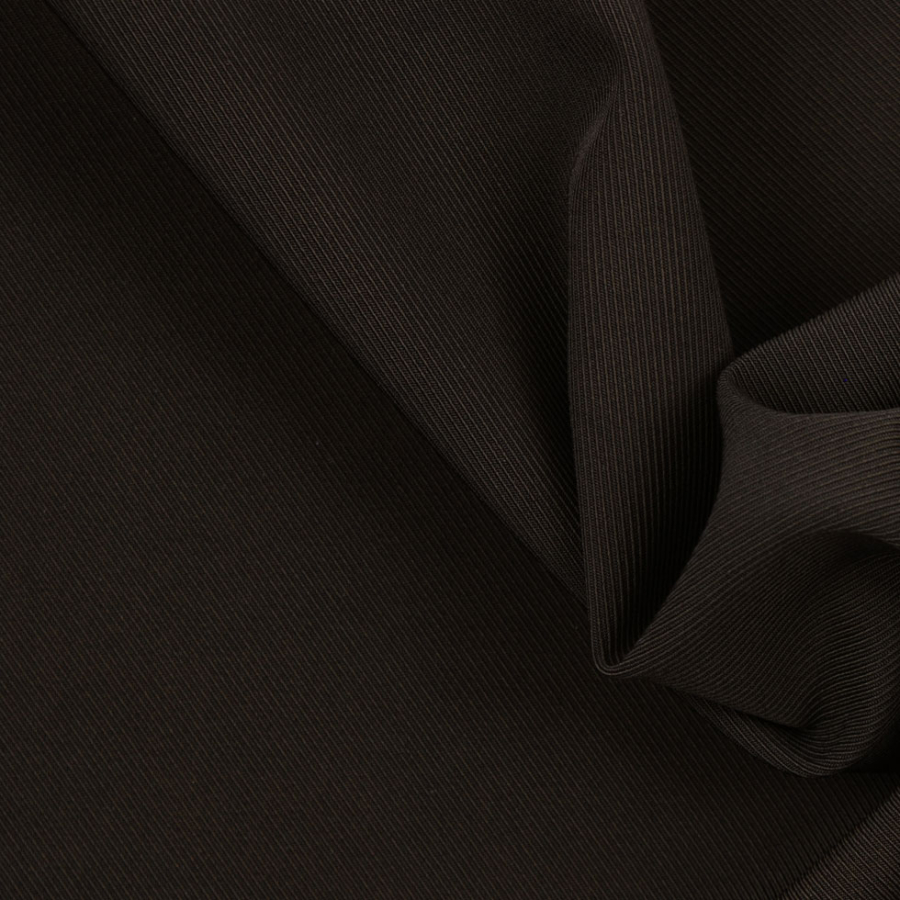 Dark Brown Solid Poly Gabardine | Mood Fabrics