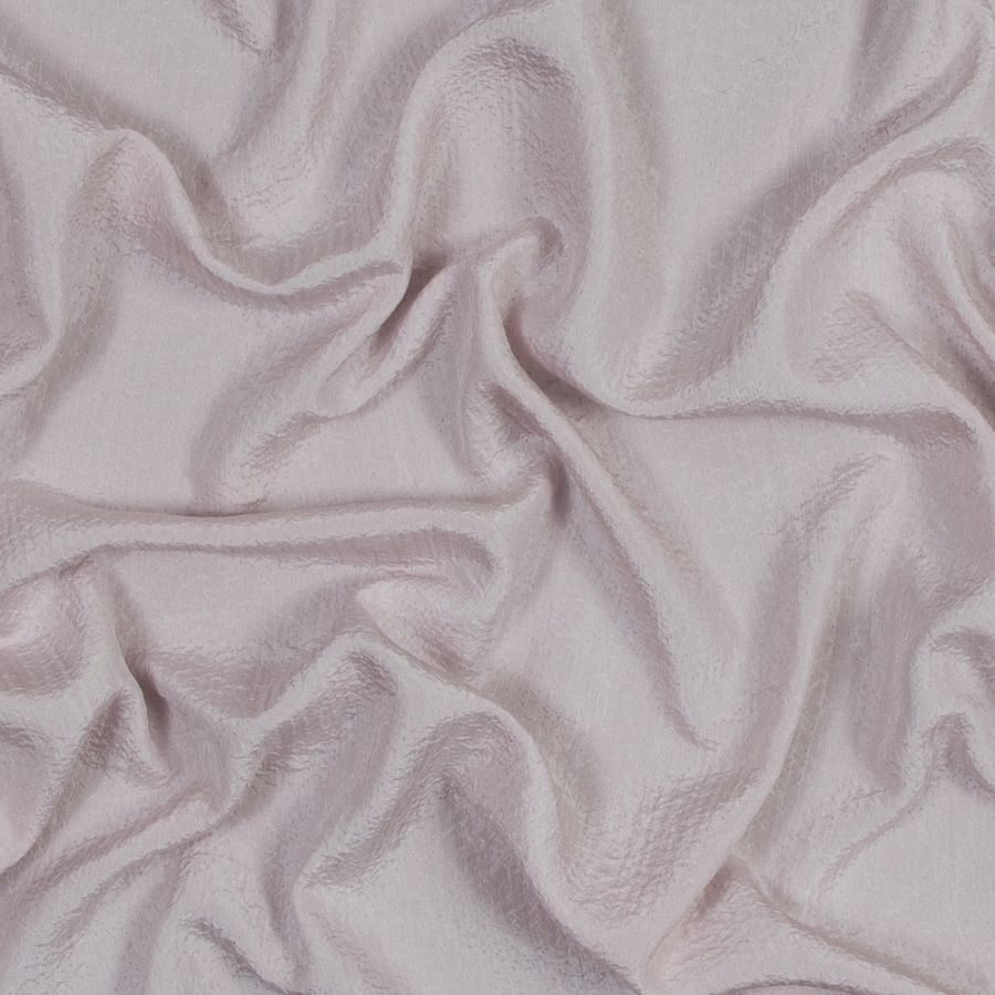 Baby Pink Crinkled Rayon-Polyester Woven | Mood Fabrics