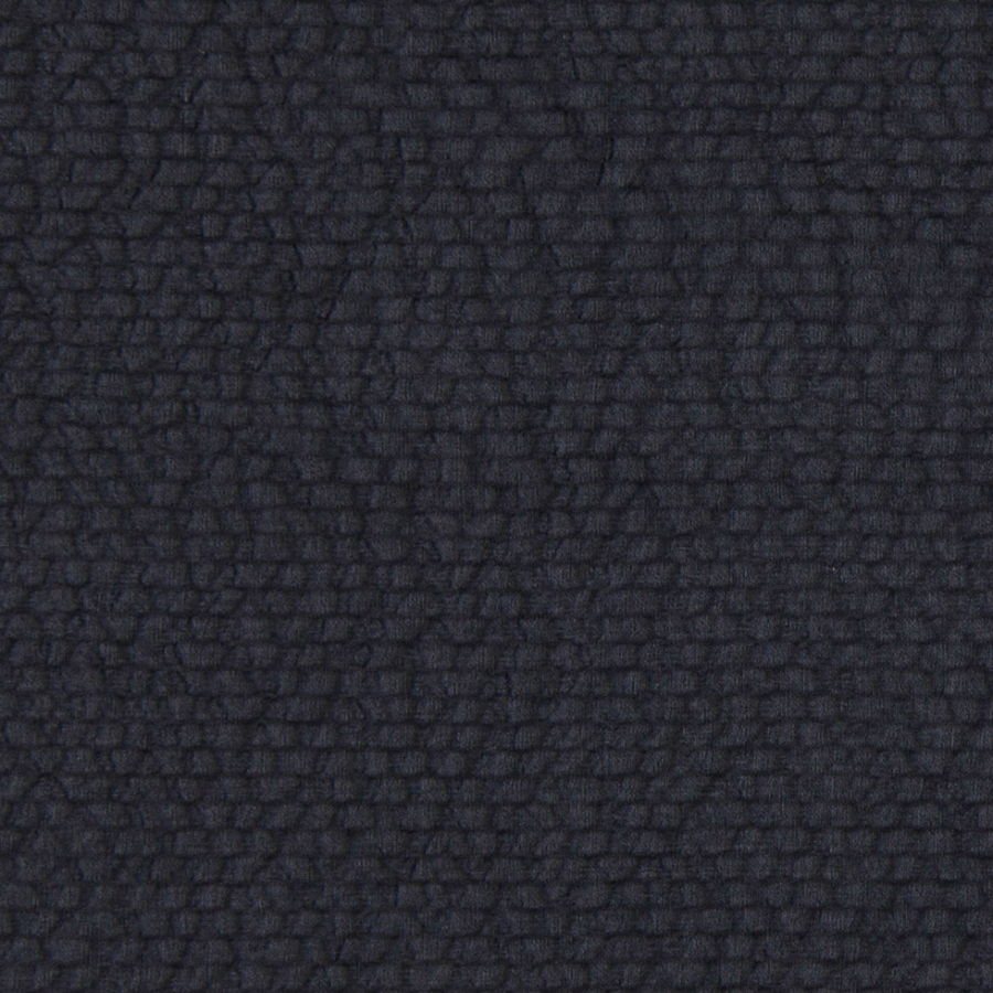 Famous NYC Designer Black Crinkled Silk Organza | Mood Fabrics
