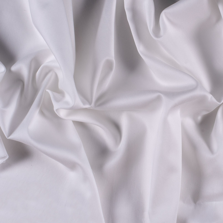White Lightweight Cotton Sateen | Mood Fabrics