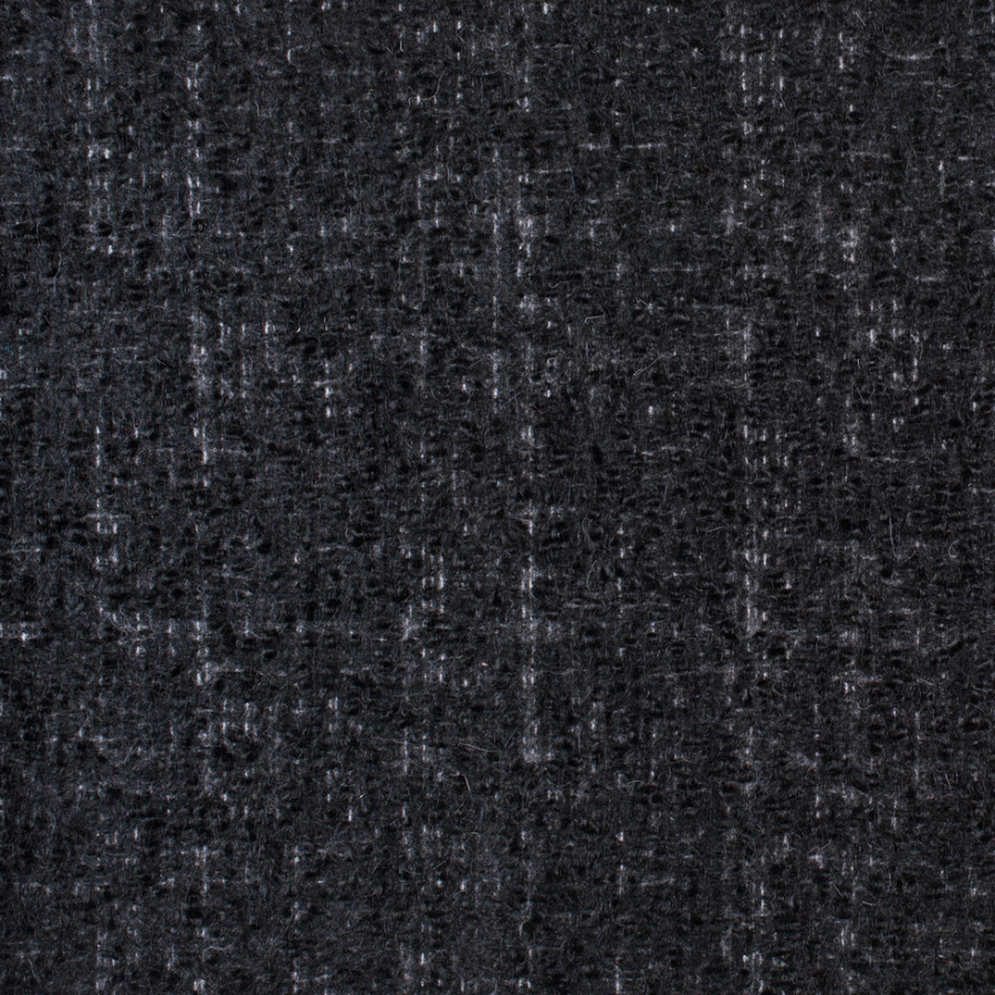 Famous NYC Designer Seriously Soft Charcoal Wool Boucle | Mood Fabrics
