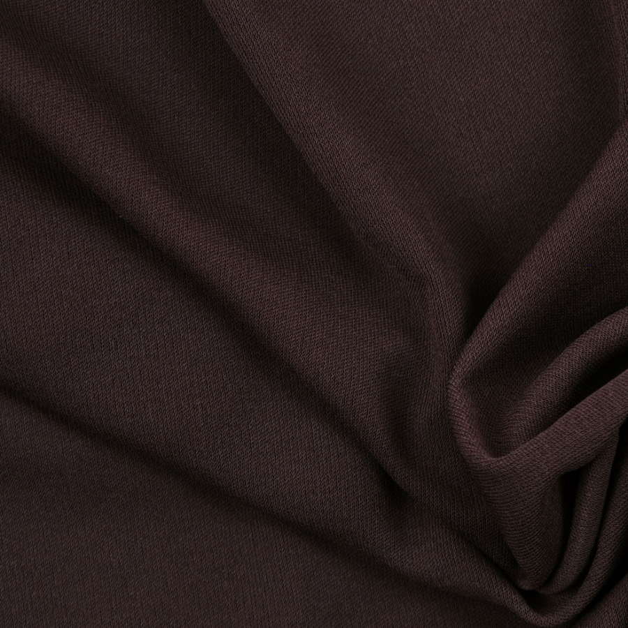 Dark Brown Solid Silk Knit | Mood Fabrics
