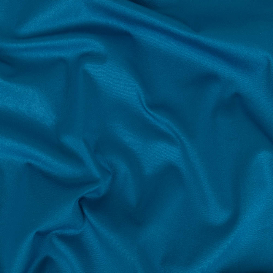 French Blue Stretch Cotton Sateen | Mood Fabrics