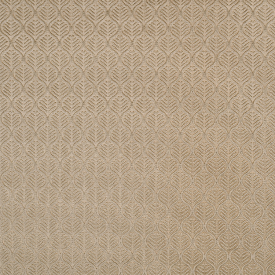 Pale Gold Geometric Cut Velvet | Mood Fabrics