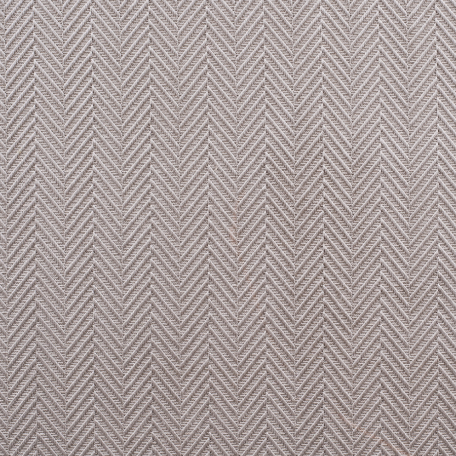 Pale Taupe Herringbone Cut Velvet | Mood Fabrics