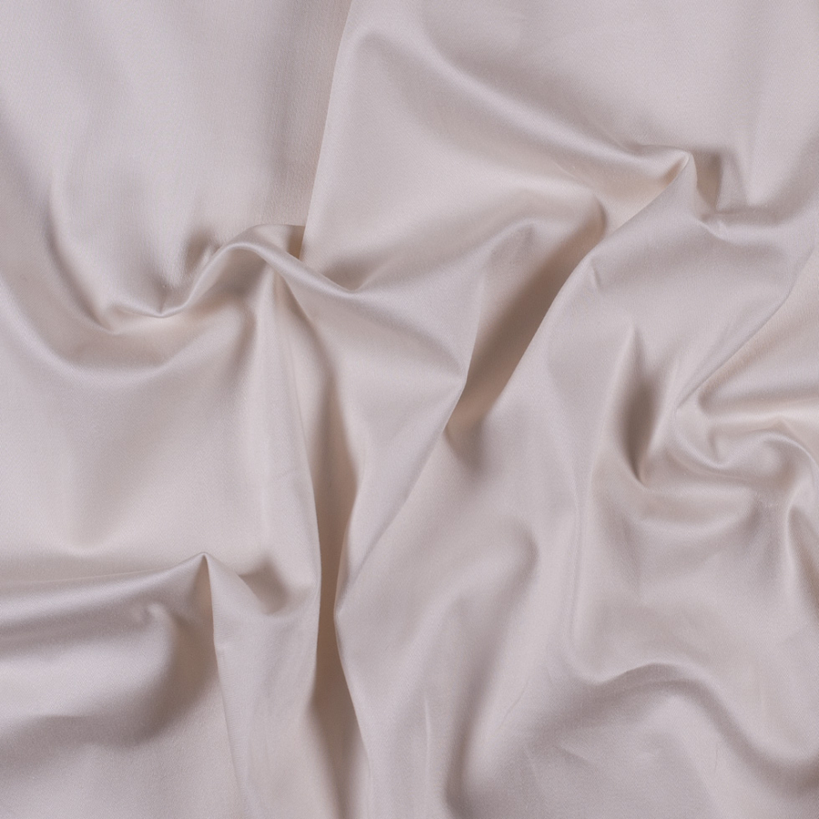 Ecru Stretch Cotton Sateen | Mood Fabrics