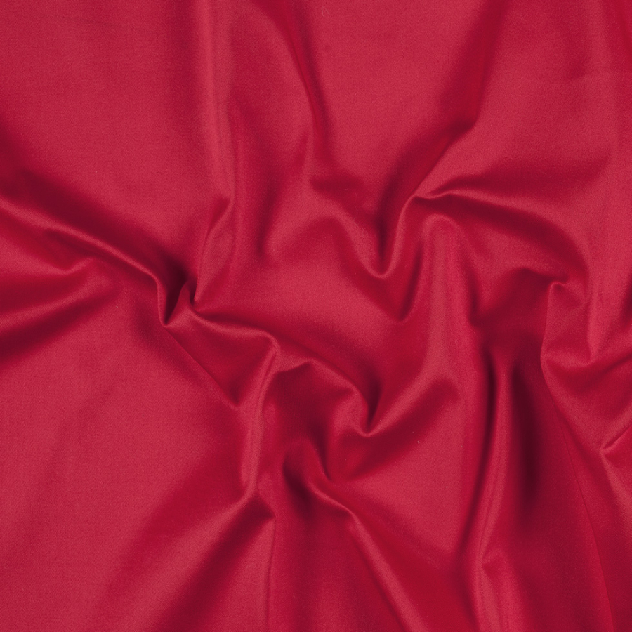 Fiesta Red Stretch Cotton Sateen | Mood Fabrics