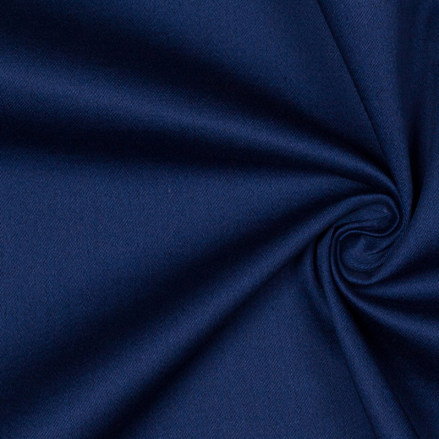 Patriot Blue Stretch Cotton Sateen | Mood Fabrics