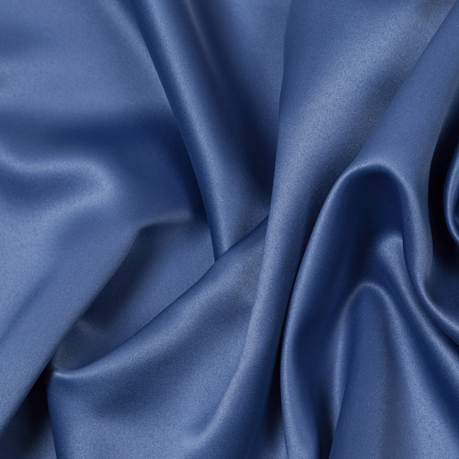 Infinity Blue Brilliant Colors Poly Satin | Mood Fabrics