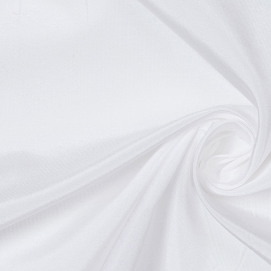 Vera Wang White Lightweight Silk-Poly Taffeta | Mood Fabrics