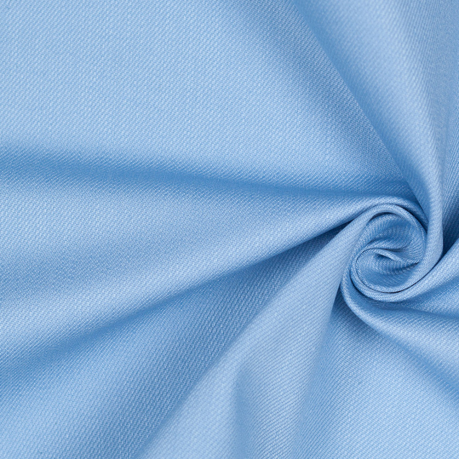 Famous NY Designer Dream Blue Heavy-Weight Cotton Twill | Mood Fabrics
