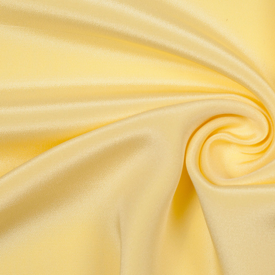 Pale Banana Yellow Silk Crepe de Chine | Mood Fabrics