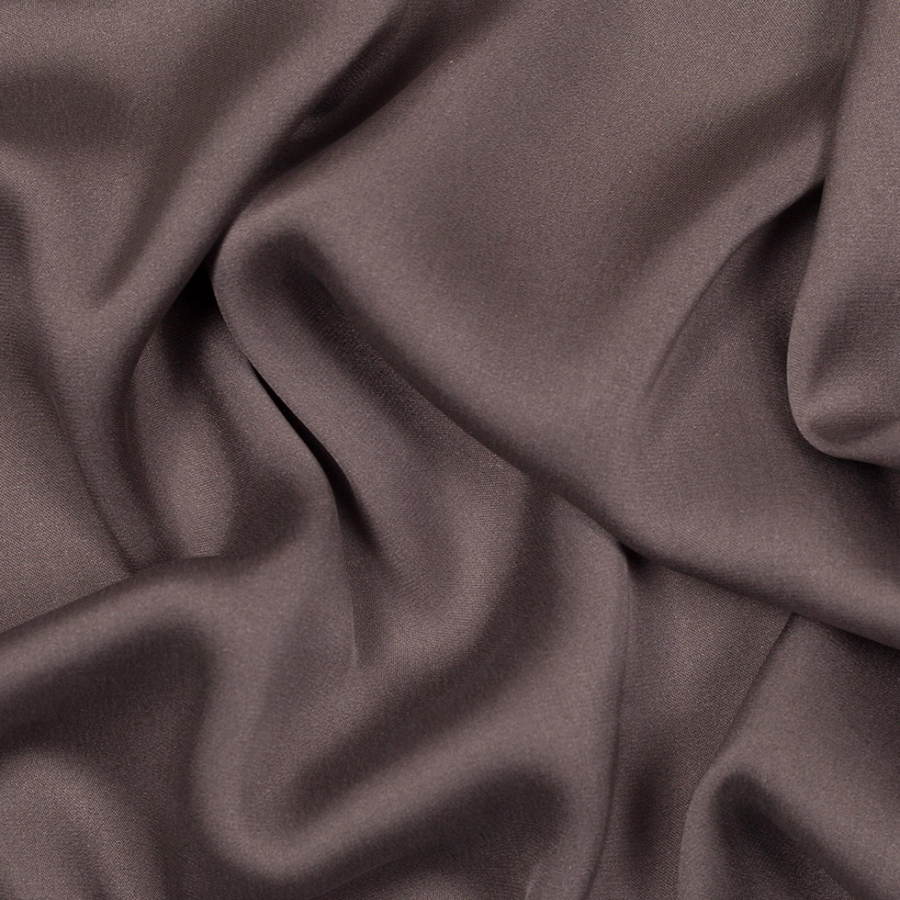 Theory Optic Brass Gray Stretch Silk Charmeuse | Mood Fabrics