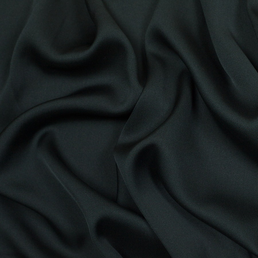 Theory Dark Green Stretch Silk Georgette | Mood Fabrics