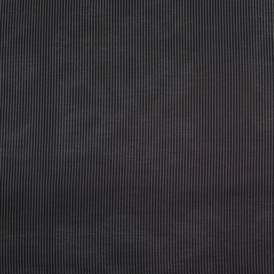 Black/White Pinstriped Acetate Lining | Mood Fabrics