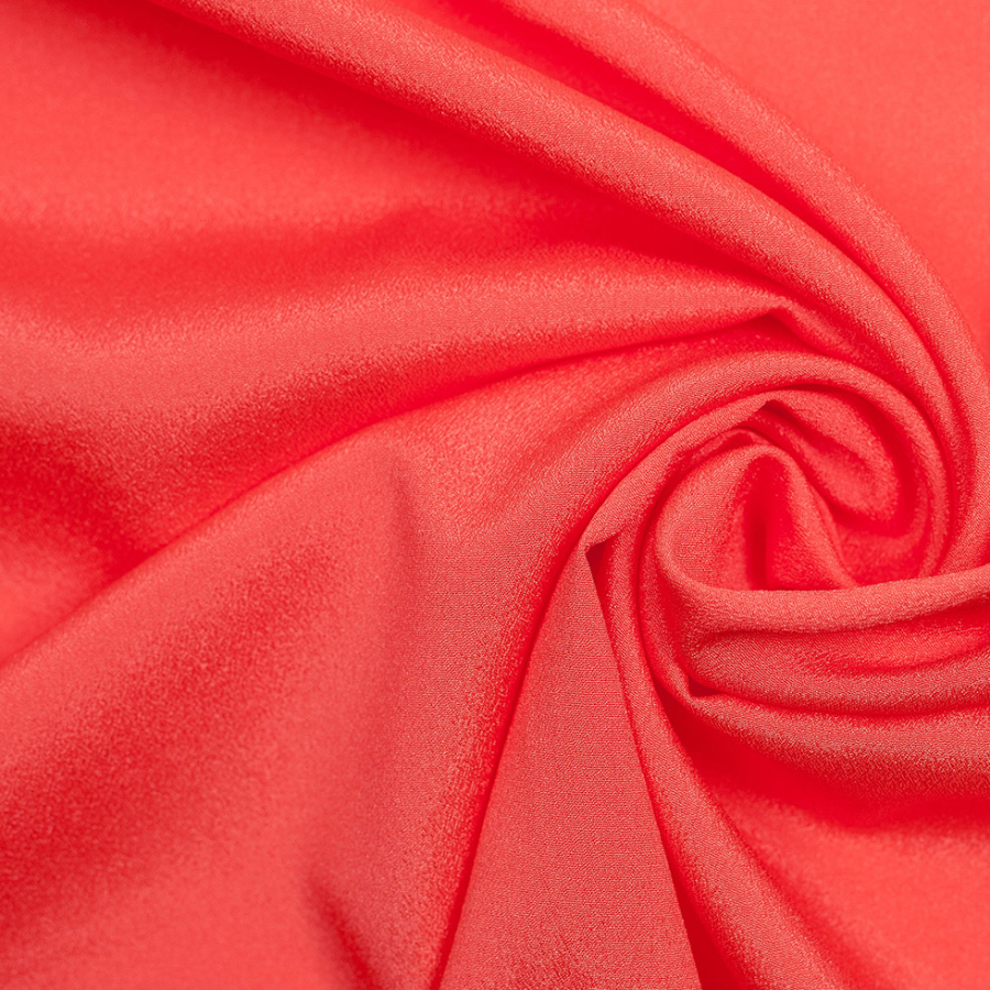 Emberglow Mechanical Stretch Polyester Crepe de Chine | Mood Fabrics