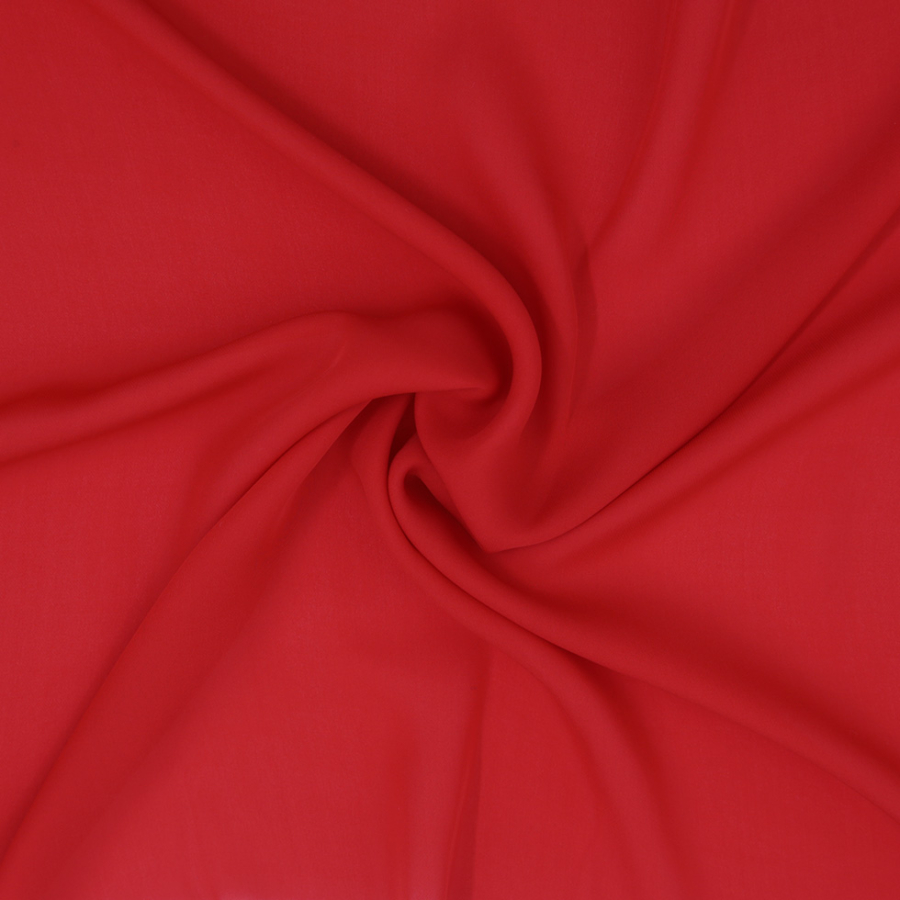 Poppy Red Silk Georgette | Mood Fabrics