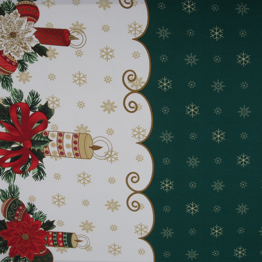 Festive Christmas Polyester Woven Fabric | Mood Fabrics