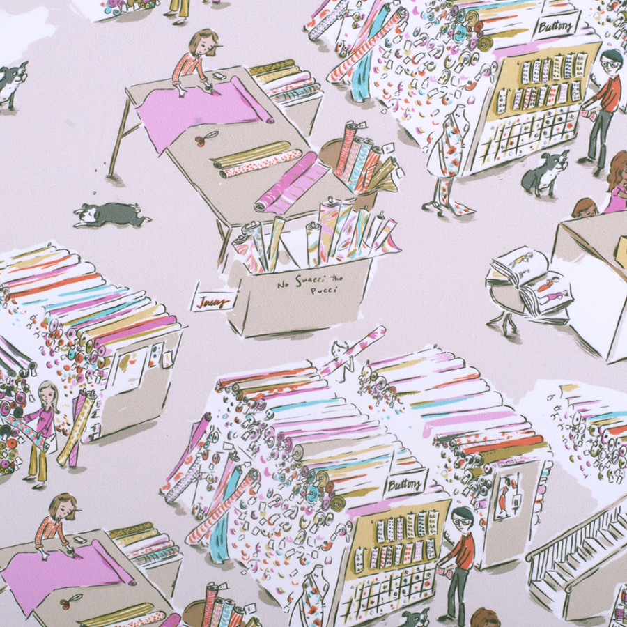 Mood Store Digitally Printed Polyester Chiffon | Mood Fabrics