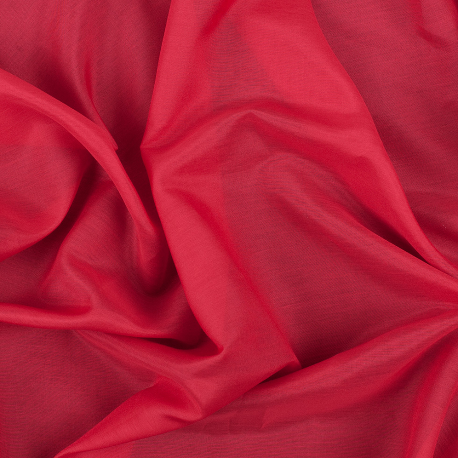 Primary Red Silk/Cotton Voile | Mood Fabrics