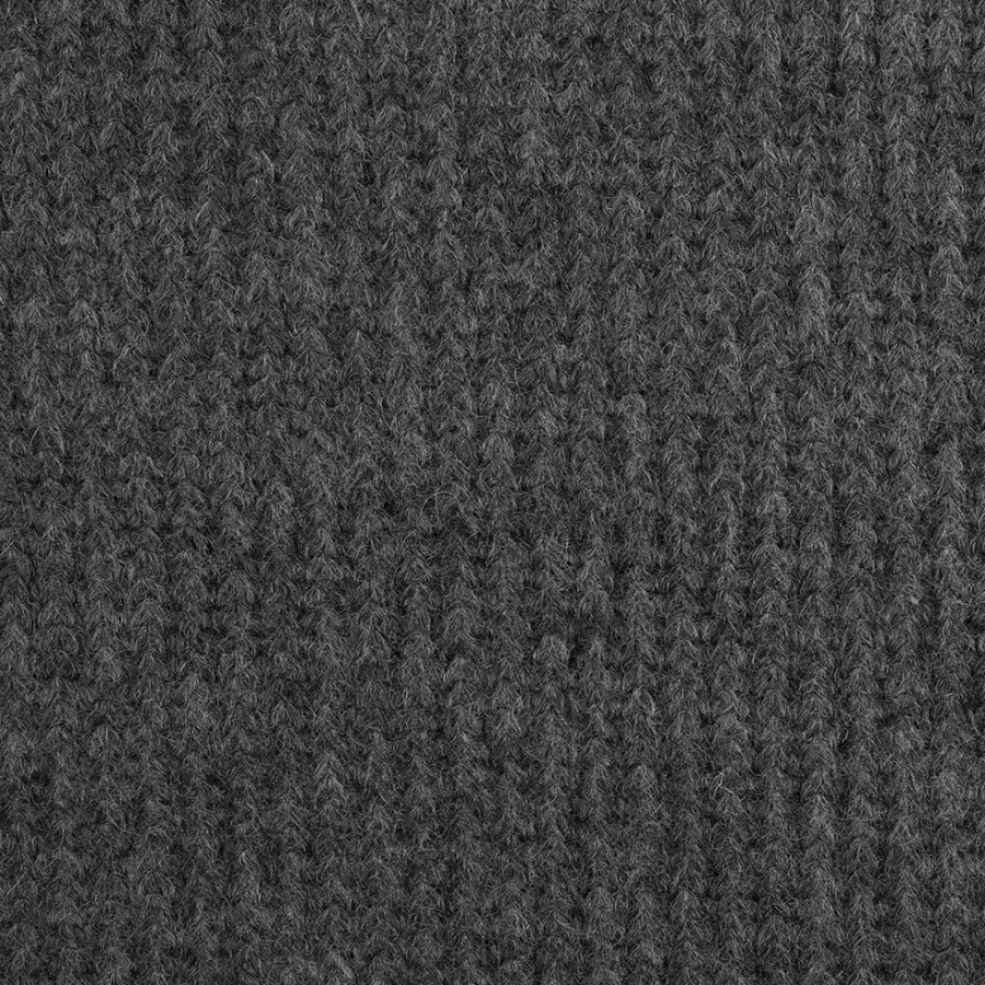 Herno Gray Knit Wool Coating | Mood Fabrics