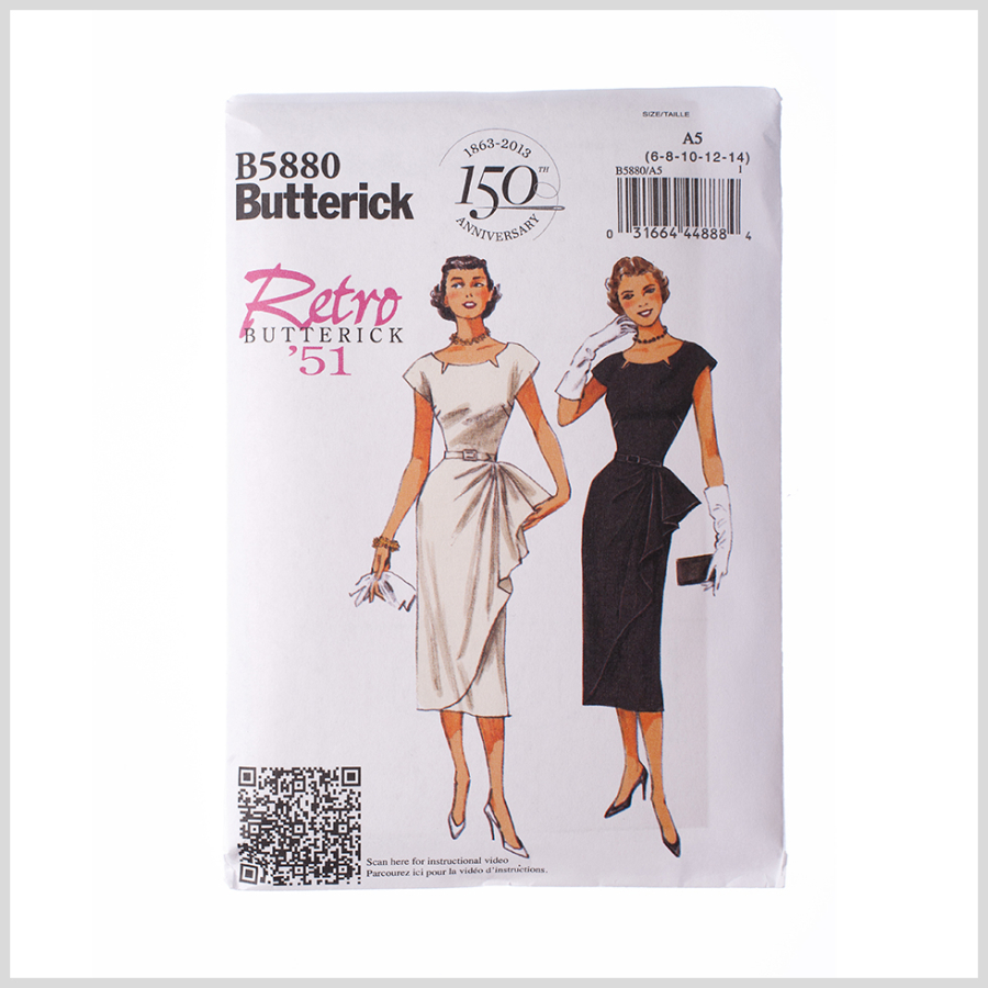 Butterick Petite Dress and Belt Pattern B5880 Size A5 | Mood Fabrics