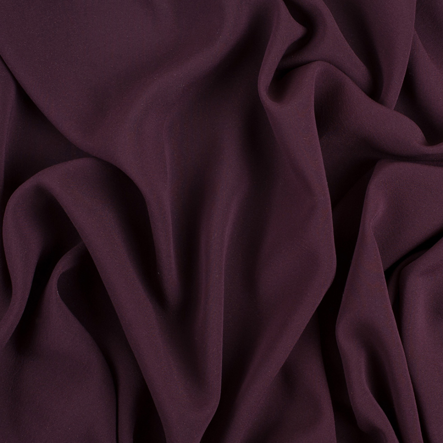 Theory Stretch Dark Plum Silk Chiffon | Mood Fabrics