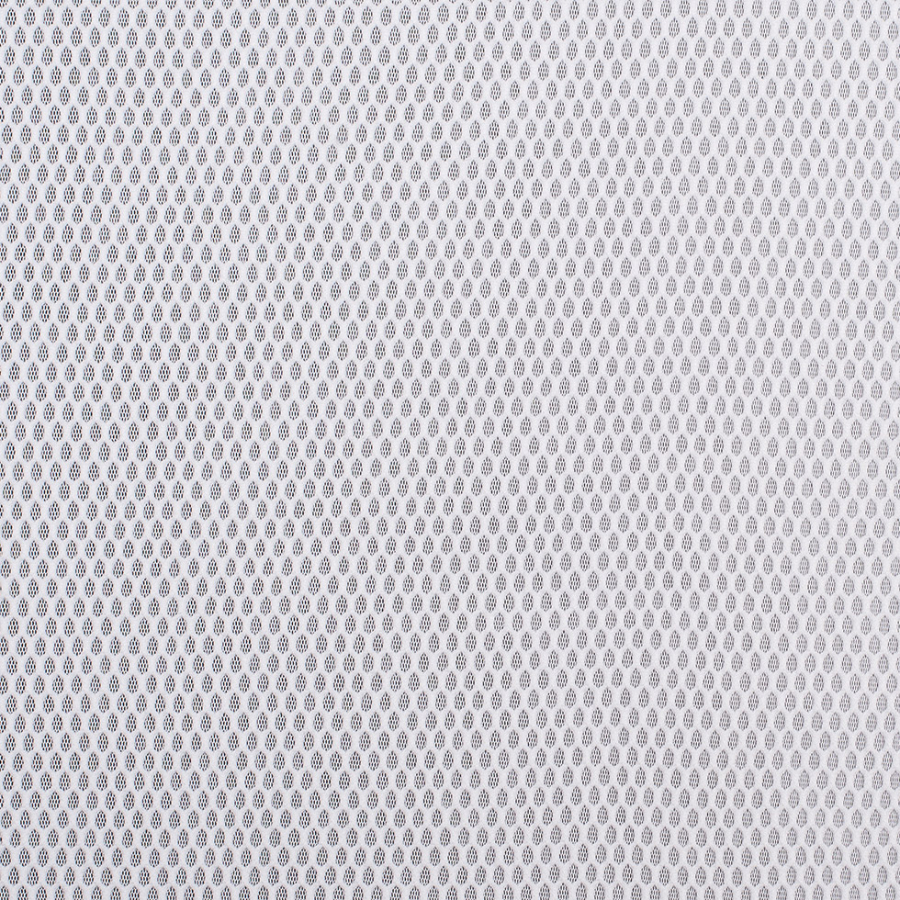 White Birdseye Pique Polyester Mesh | Mood Fabrics