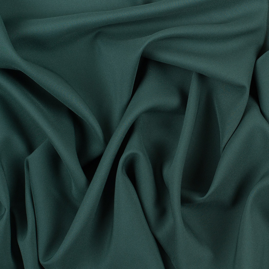 Forest Green Stretch Polyester Crepe de Chine | Mood Fabrics