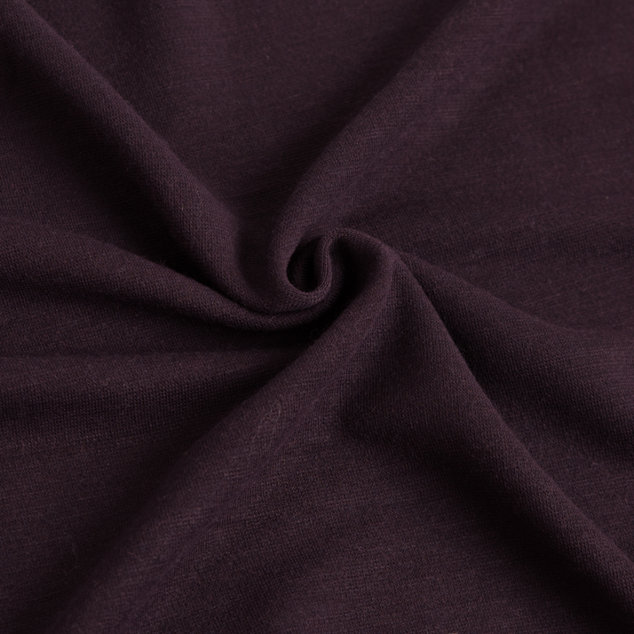Plum Stretch Wool-Rayon Double Knit | Mood Fabrics