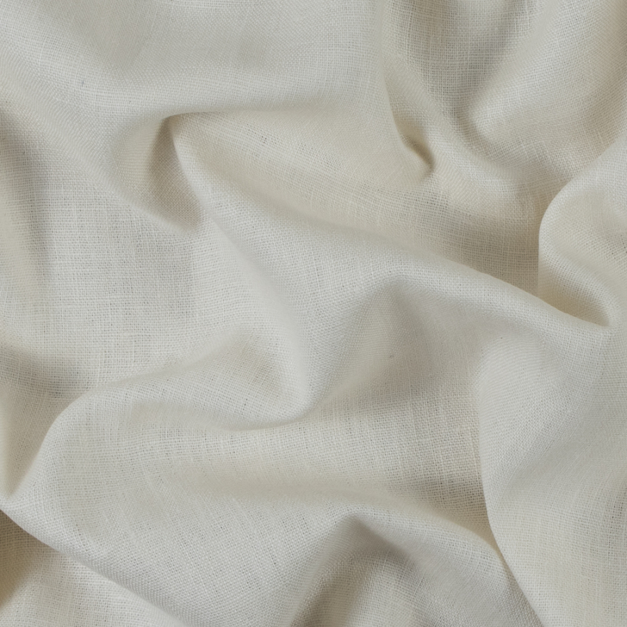 Pristine White Medium-Weight Linen Woven | Mood Fabrics