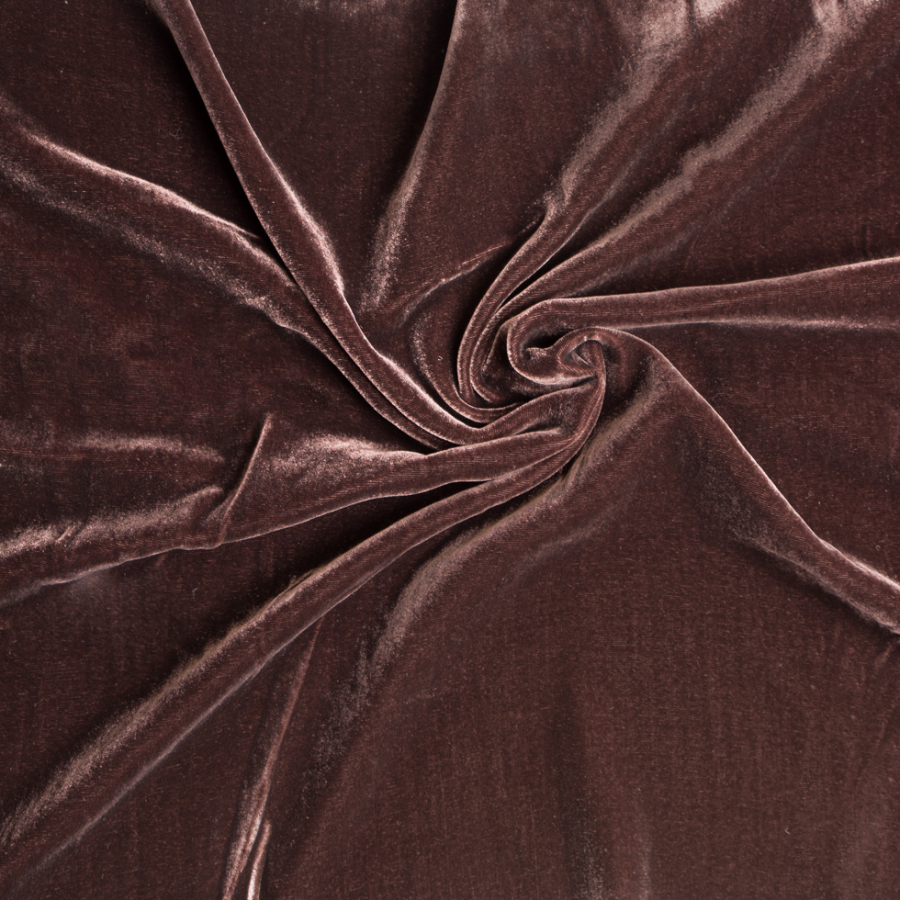 Fudge Soft Rayon and Silk Velvet | Mood Fabrics
