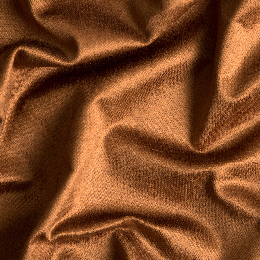 Caramel Stretch Rayon Velveteen | Mood Fabrics