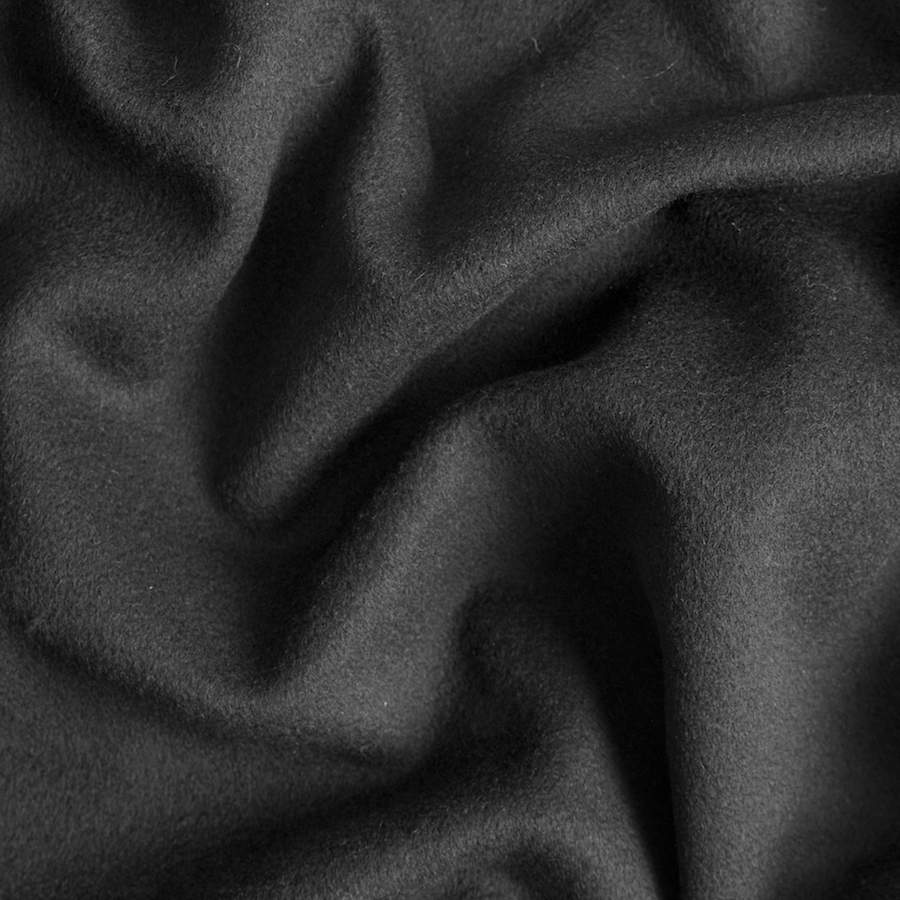 Black Wool Coating | Mood Fabrics