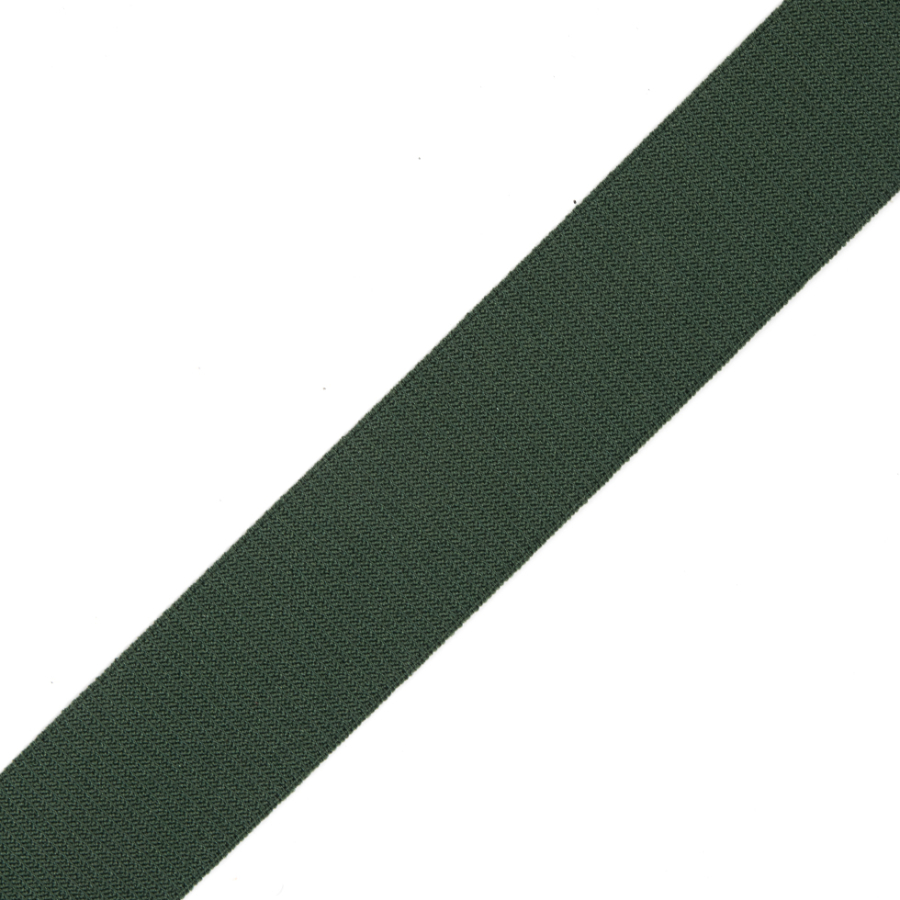 Green Stretch Grosgrain Ribbon - 1 | Mood Fabrics
