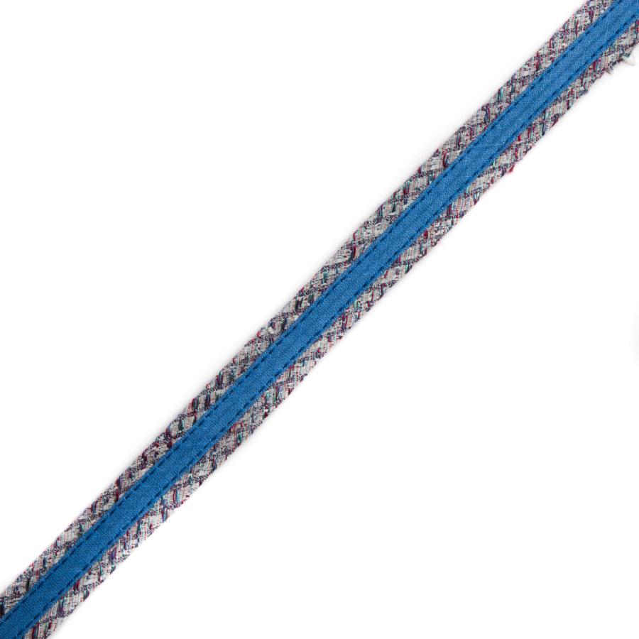 Blue Woven Fabric Trim - 0.625 | Mood Fabrics