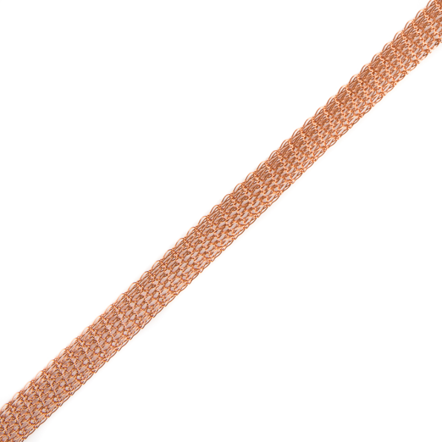 Copper Knit Metal Trim - 0.375 | Mood Fabrics