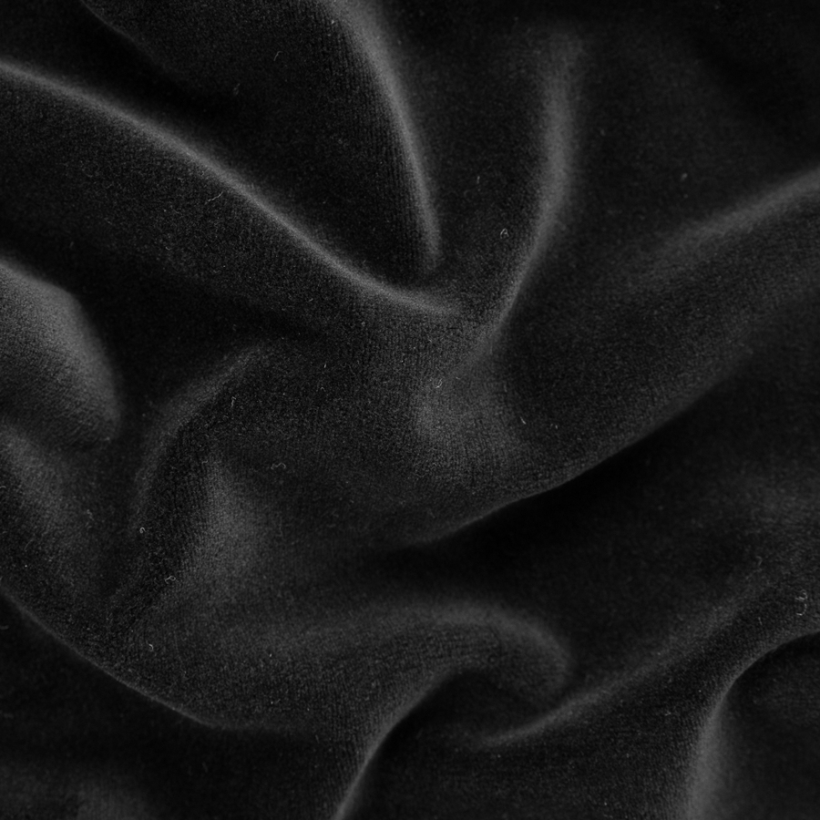 Black Rayon Stretch Velour | Mood Fabrics